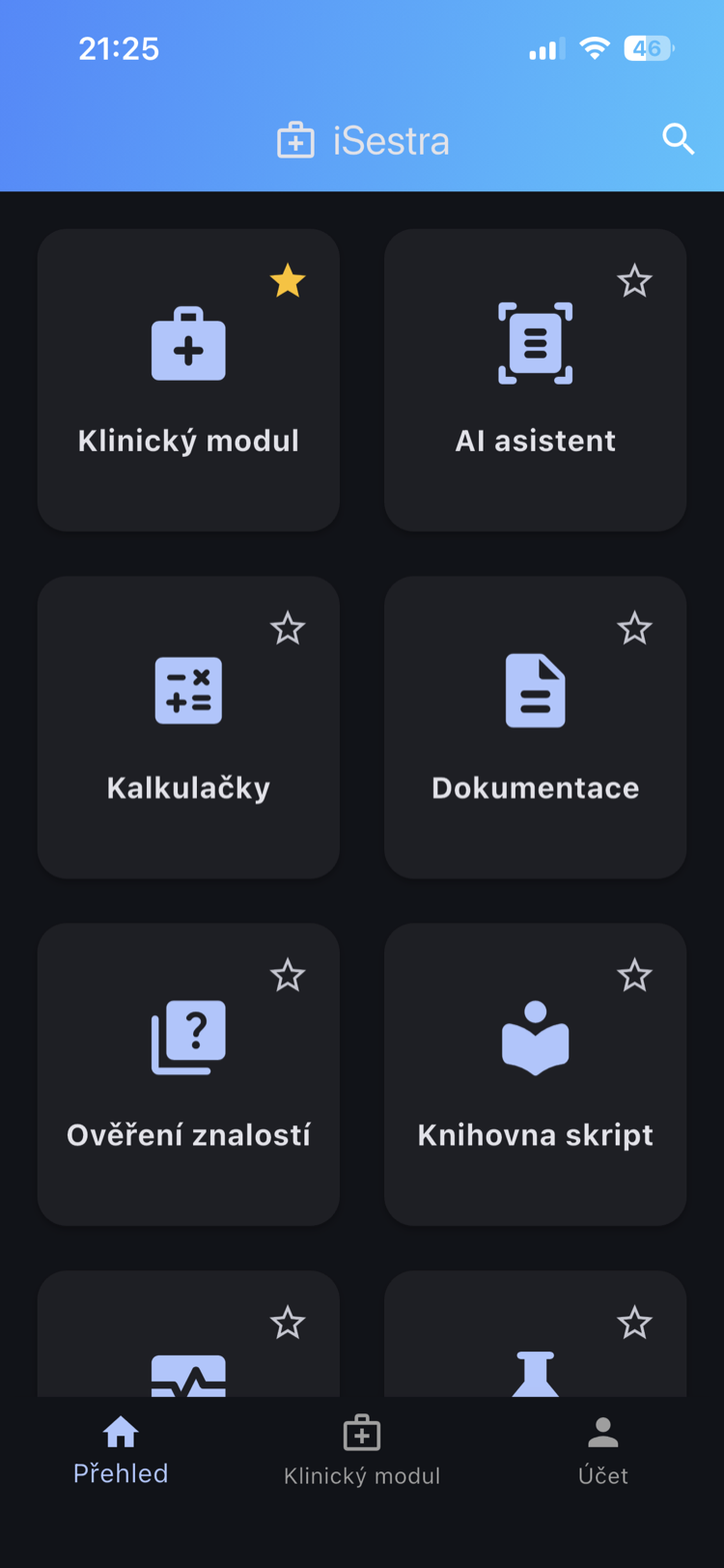Hlavní přehled